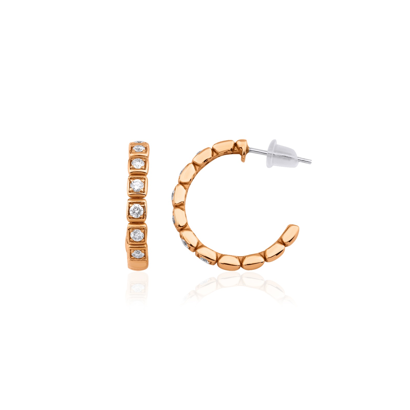 0.61 Karat Pırlanta Küpe